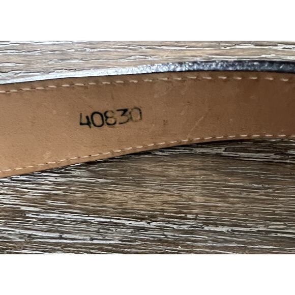 Vintage STREETS AHEAD Brown Western Croc Leather Belt Small 26 main image 9